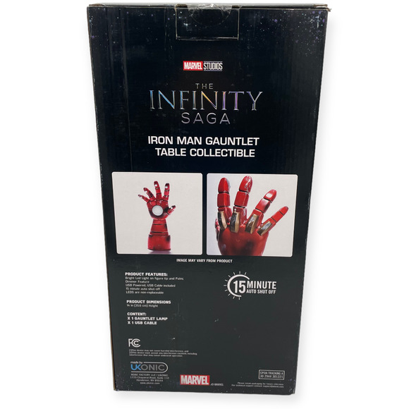 Ukonic 14" LED Iron Man Gauntlet Desk Lamp - Marvel Official Collectible - Picture 6 of 7